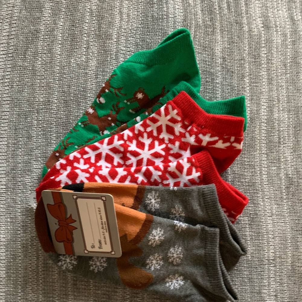 No show Christmas socks (3pack)